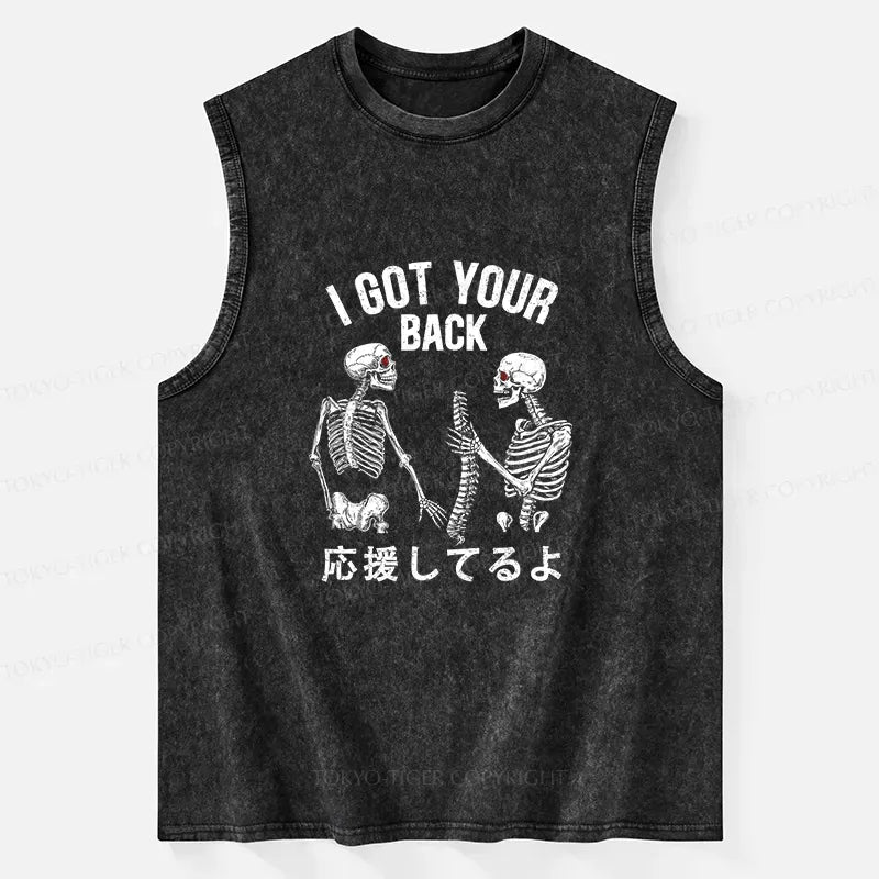 washed cotton tank top for summer vacation