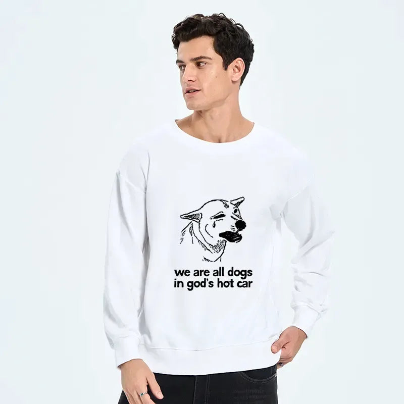 Kyoto-Lion Sad Dog Funny Classic Sweatshirt