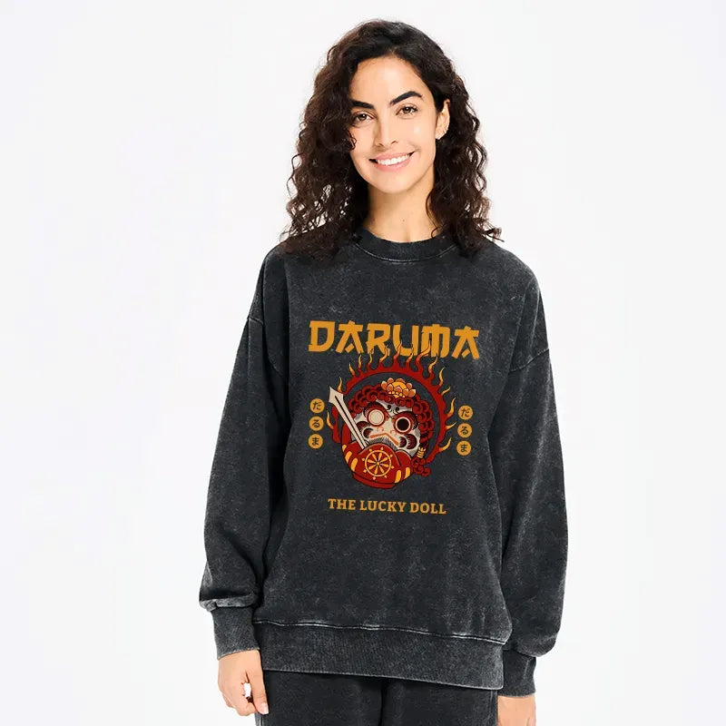 unisex washed sweatshirt for daily wear