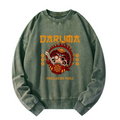 japanese lucky doll sweatshirt for vacation