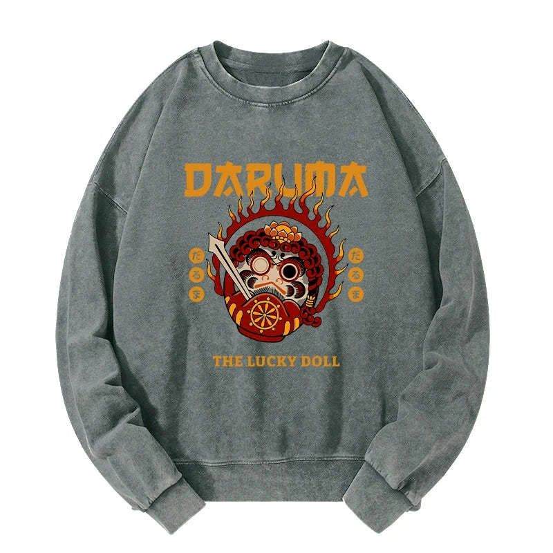 unisex washed sweatshirt for daily wear