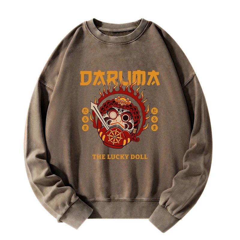 Kyoto-Lion The Lucky Doll Washed Sweatshirt