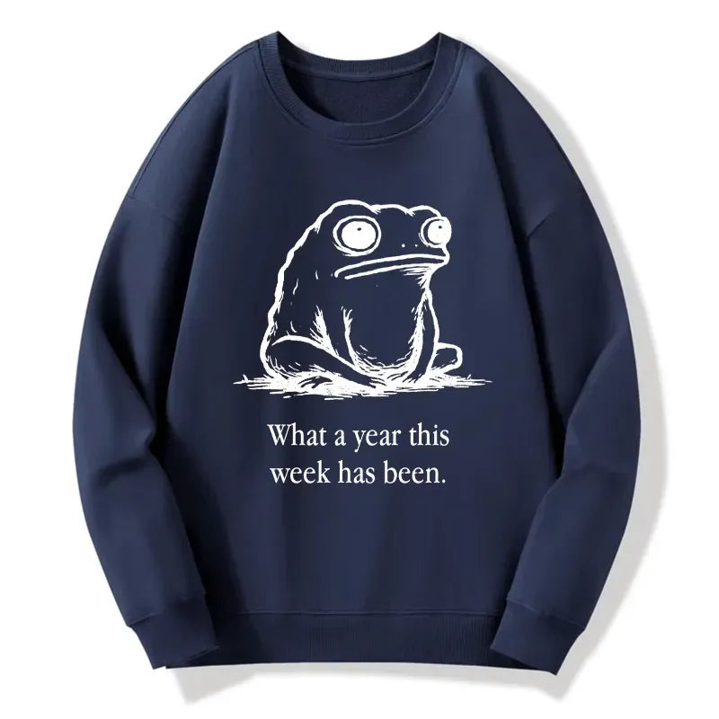 Kyoto-Lion This Week Feels Like A Whole Year Classic Sweatshirt