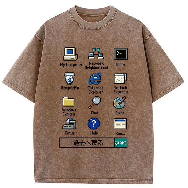 Retro Japanese T-Shirt for Summer