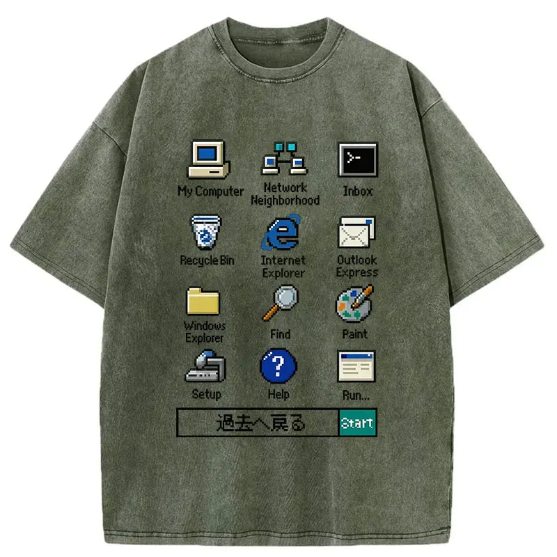 Kyoto Lion Washed Tee Streetwear