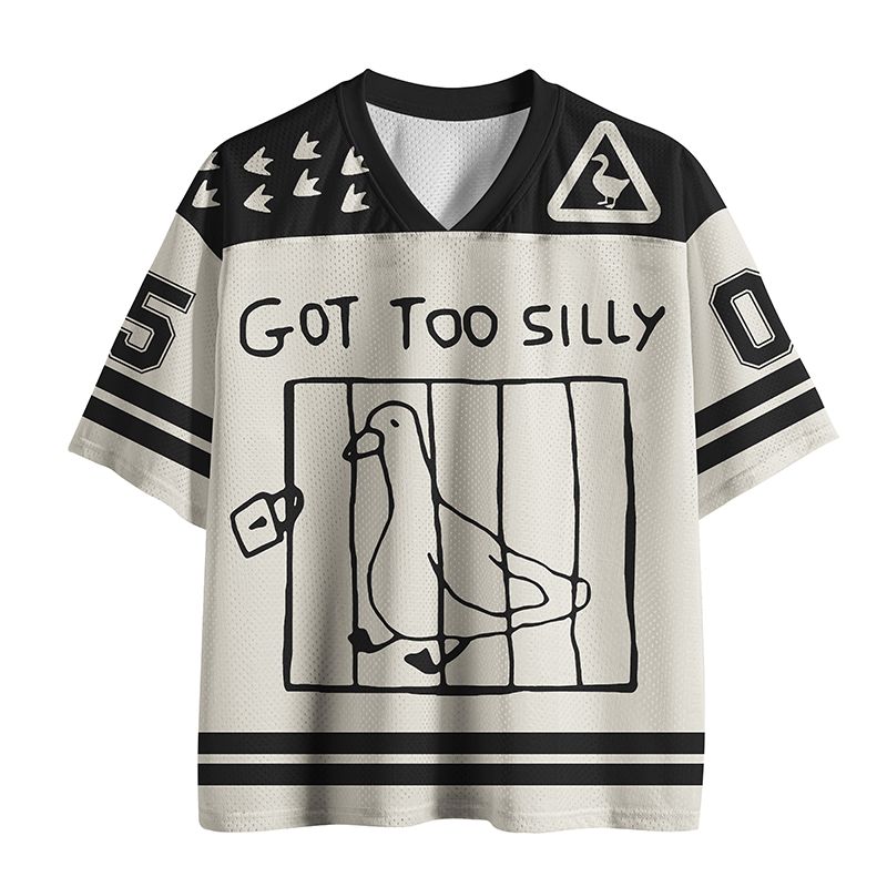Kyoto-Lion Got Too Silly Goose Black Version Mesh Jersey