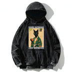 Kyoto-Lion More Caffeine Less Sadness Washed Hoodie