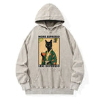 Kyoto-Lion More Caffeine Less Sadness Washed Hoodie