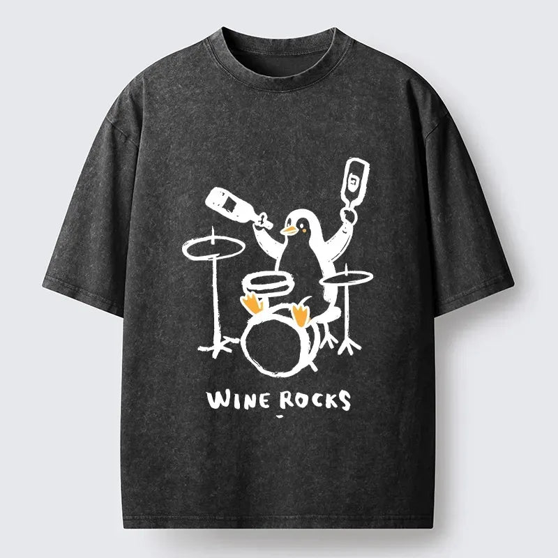 Cute Penguin Play Drum T-Shirt Best Seller