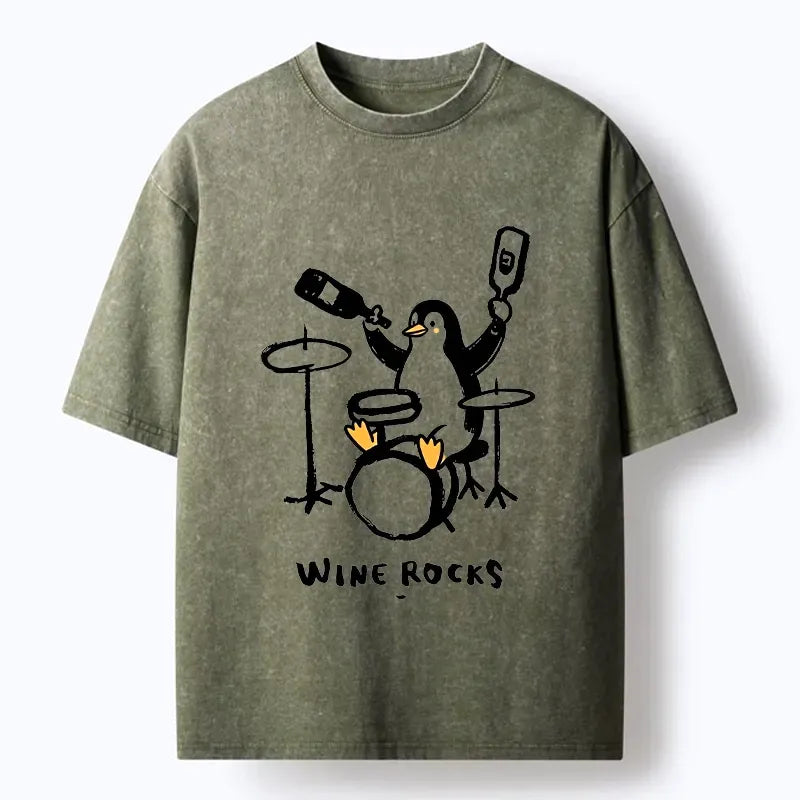 Cute Penguin Play Drum T-Shirt Best Seller