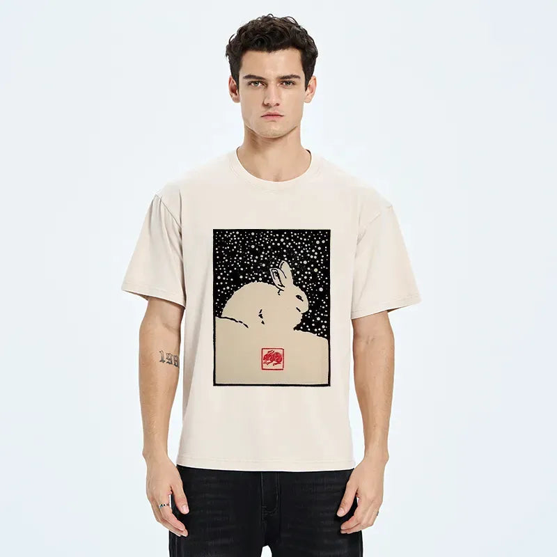 Kyoto lion rabbit shirt free shipping