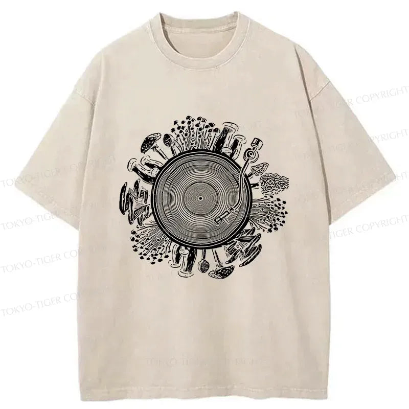 Japanese vintage washed t-shirt for daily wear