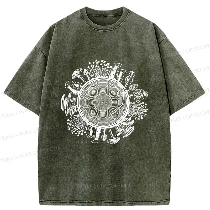 Japanese vintage washed t-shirt for daily wear