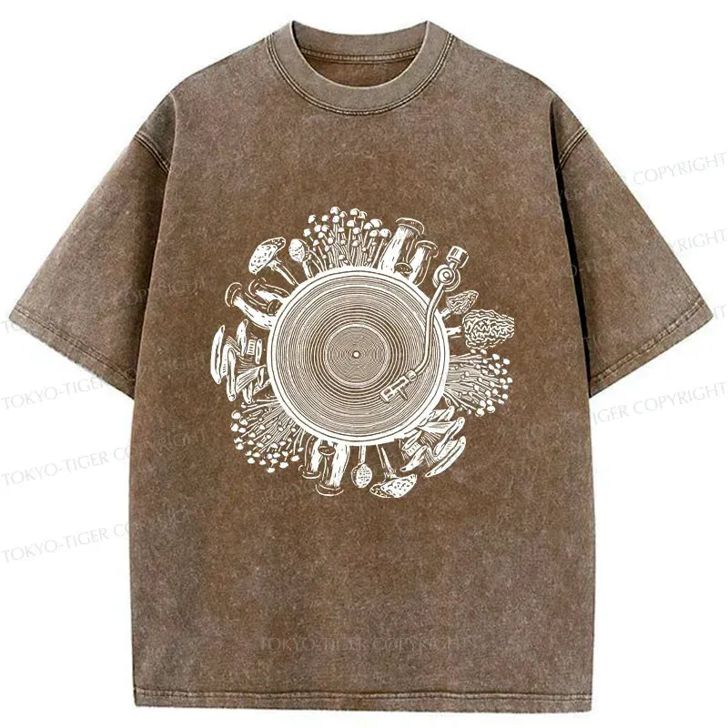 Kyoto-Lion Plant Record Washed T-Shirt