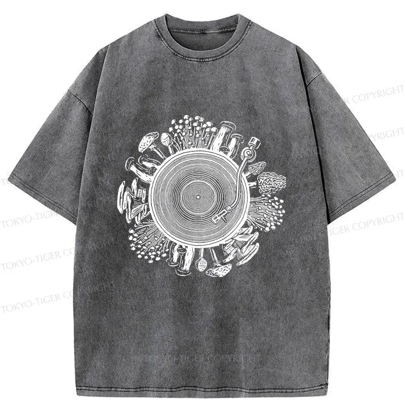 Japanese vintage washed t-shirt for daily wear
