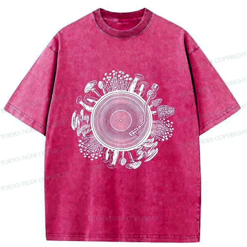 Japanese vintage washed t-shirt for daily wear