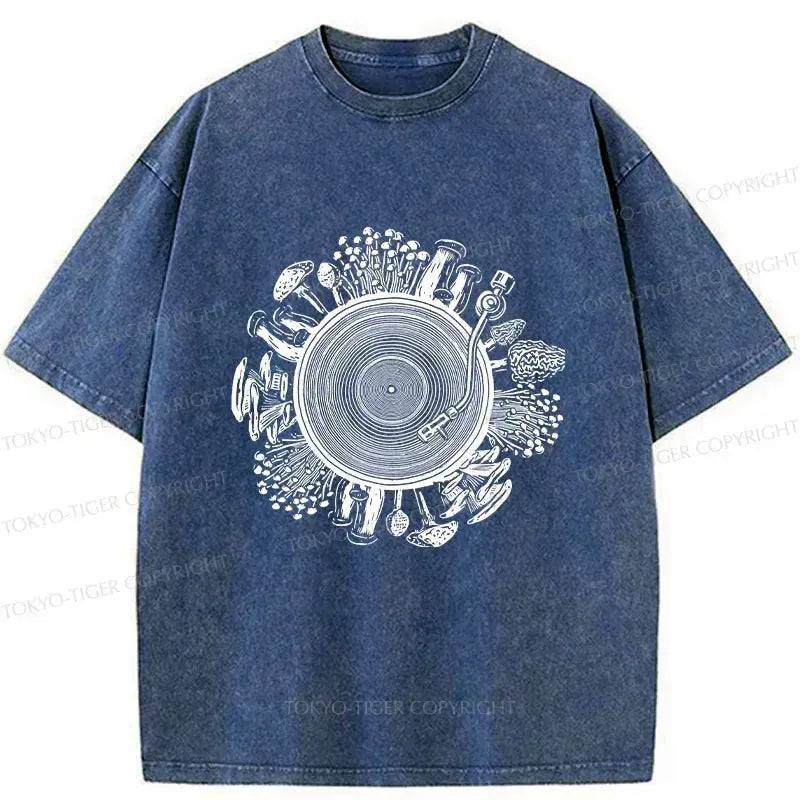 Japanese vintage washed t-shirt for daily wear
