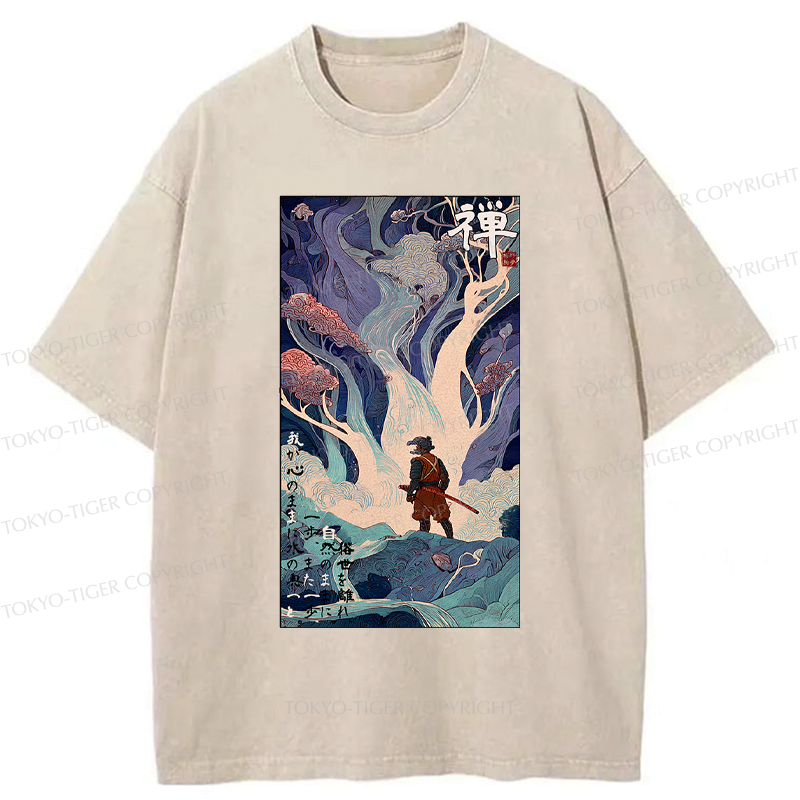 Washed T-Shirt Japanese Streetwear for Daily Wear