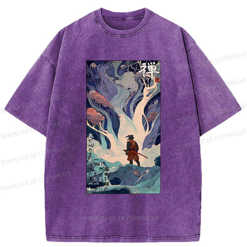 Washed T-Shirt Japanese Streetwear for Daily Wear