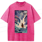 Kyoto-Lion Following The Heart Into Nature Washed T-Shirt