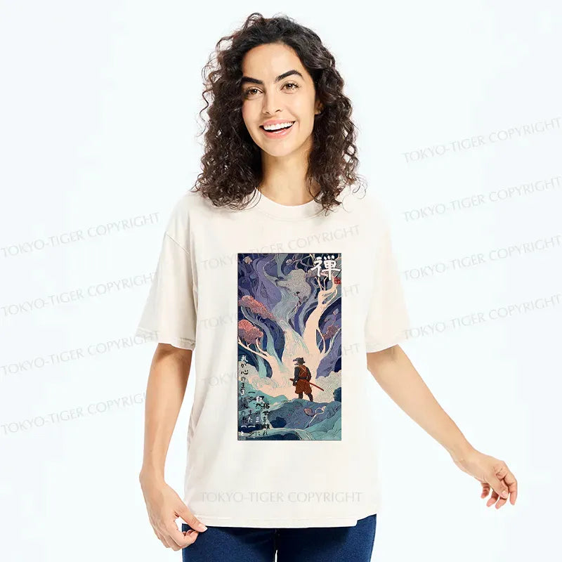 Washed T-Shirt Japanese Streetwear for Daily Wear