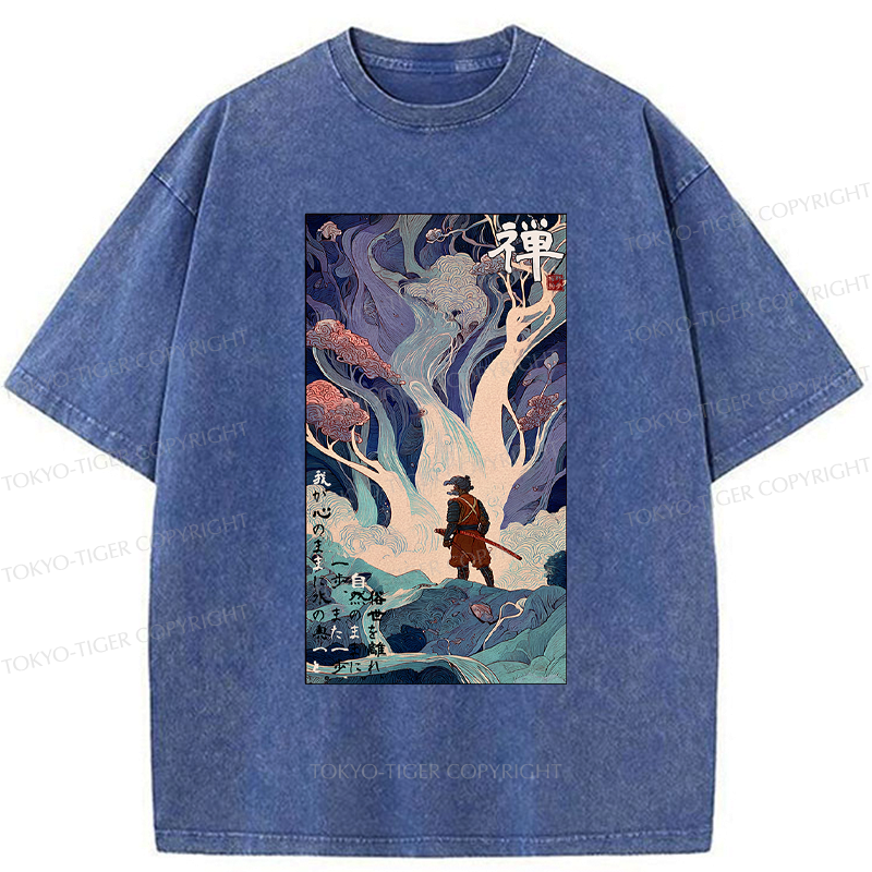 Washed T-Shirt Japanese Streetwear for Daily Wear