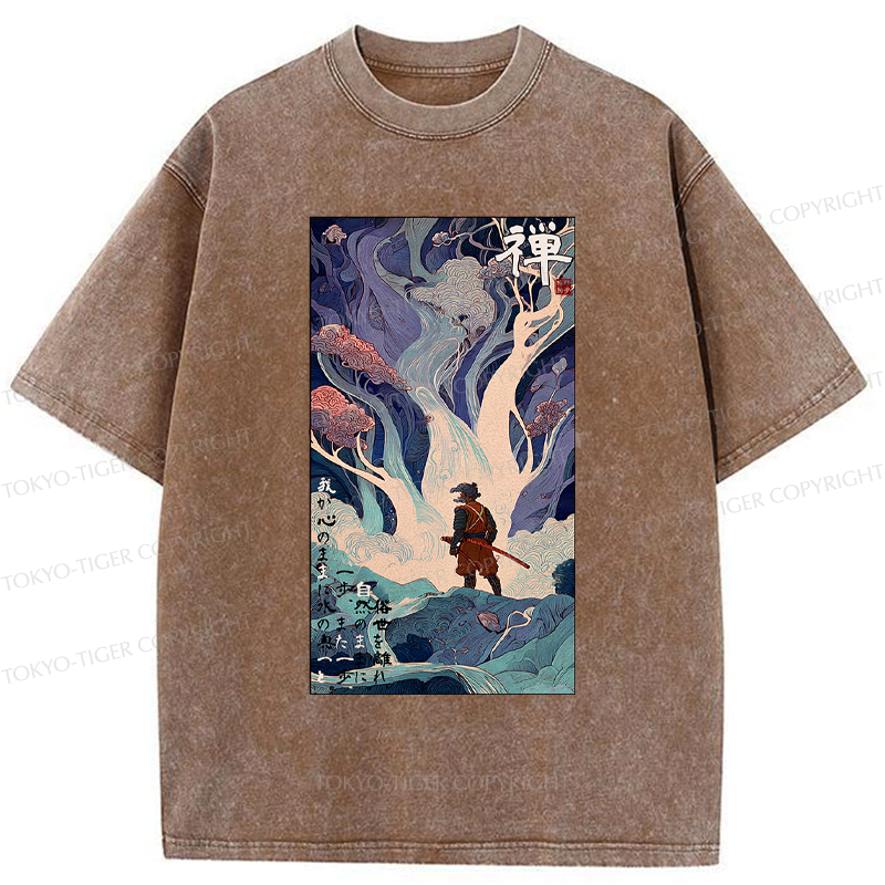 Washed T-Shirt Japanese Streetwear for Daily Wear