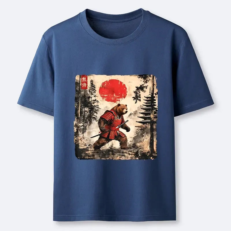 Japanese Samurai Bear Katana T-Shirt