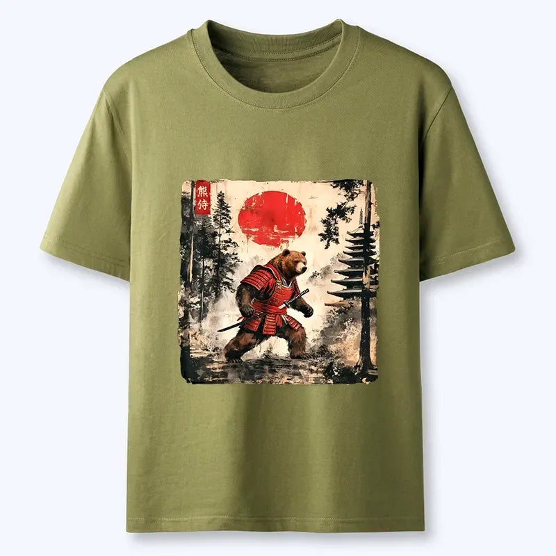 Kyoto-Lion Japanese Samurai Bear With Katana Classic T-Shirt