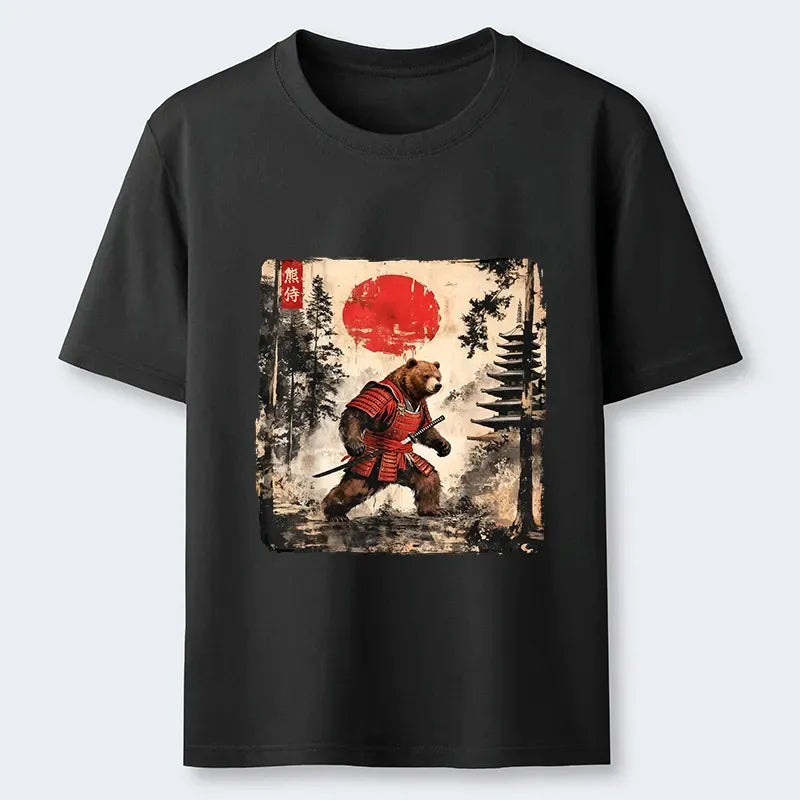 Japanese Samurai Bear Katana T-Shirt