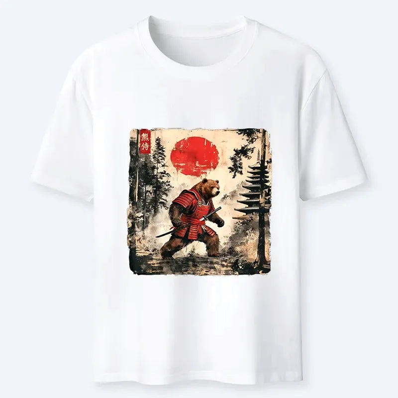 Japanese Samurai Bear Katana T-Shirt