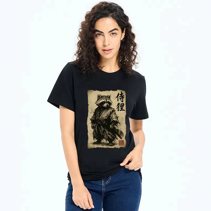 Trendy Japanese Samurai T-Shirt for Summer