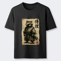 Vintage Raccoon Samurai T-Shirt for Streetwear
