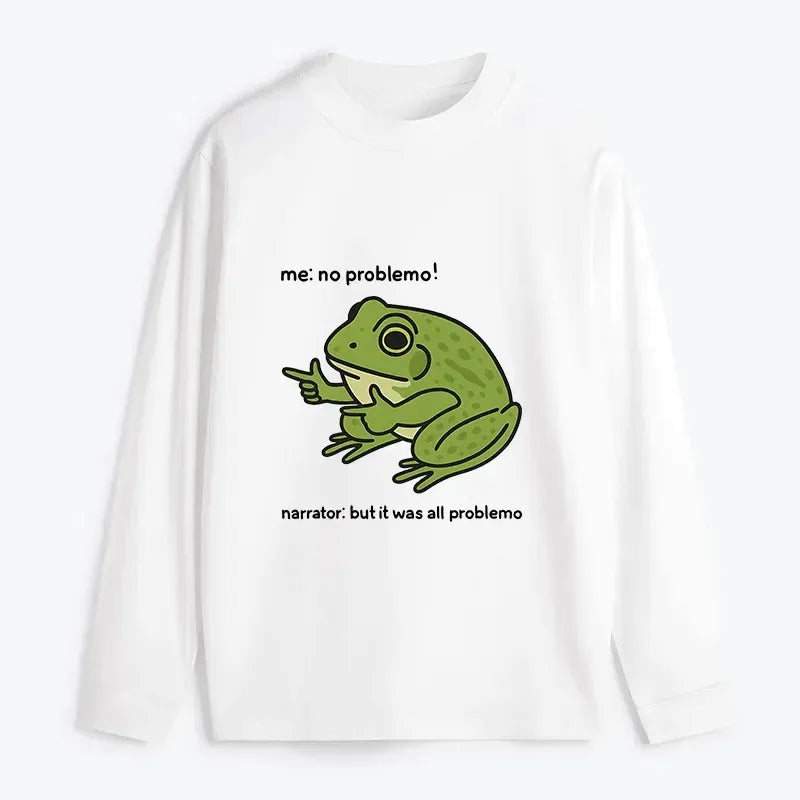 Kyoto Lion Frog Meme Long Sleeve T-Shirt