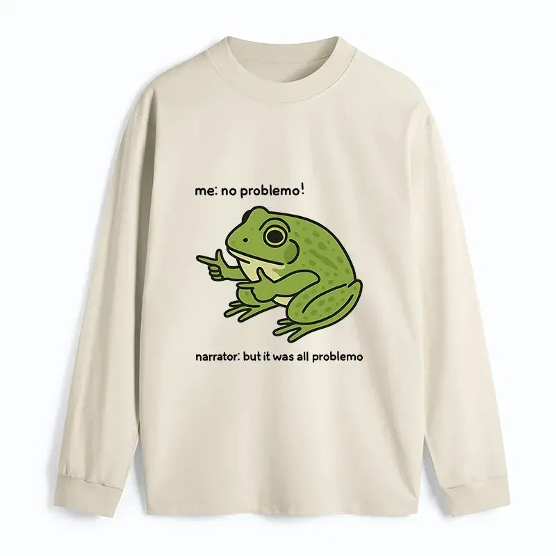Kyoto Lion Frog Meme Long Sleeve T-Shirt