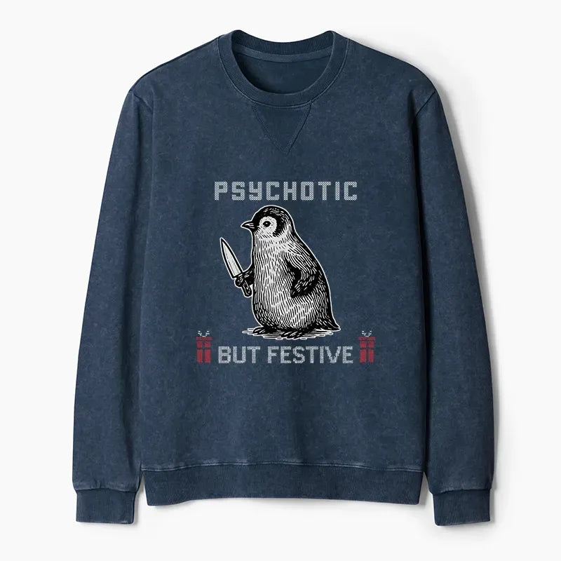 Overstimulated festive holiday sweatshirt gift