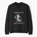 Kyoto-Lion Overstimulated but Festive Christmas Washed Terry Sweatshirt
