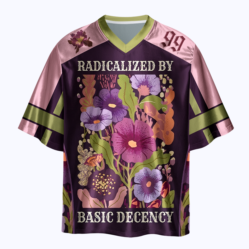 Glossy Oversized Jersey for Streetwear