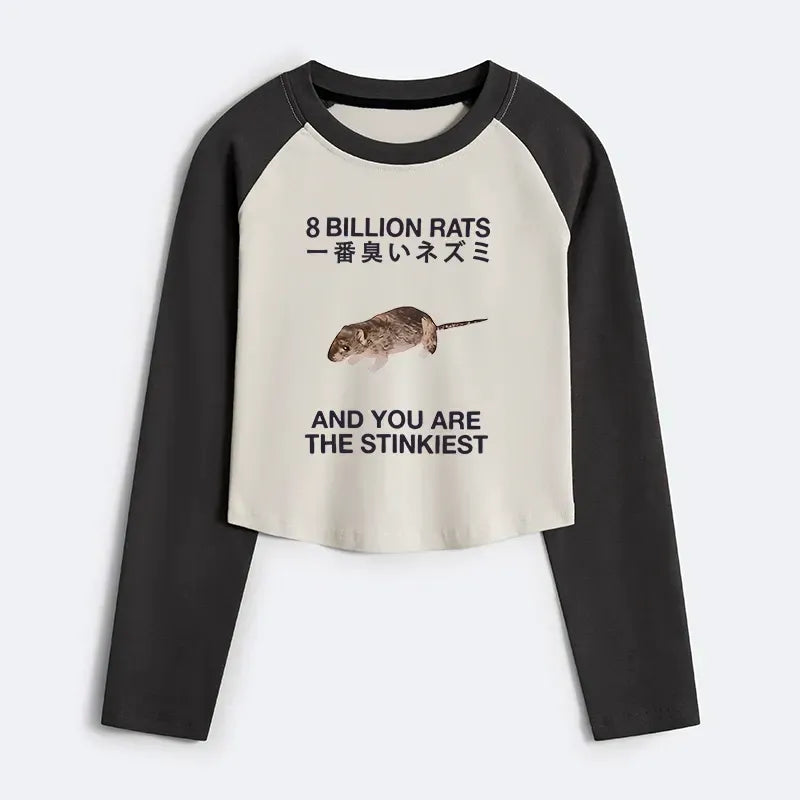 Japanese Rat Crop Raglan T-Shirt