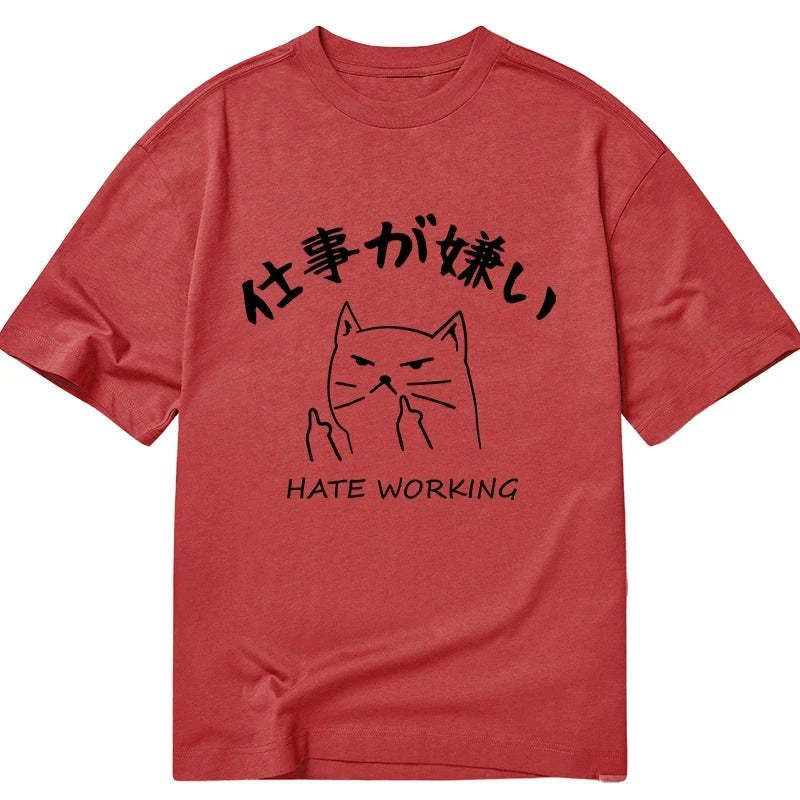 funny japanese vintage cat tee limited edition