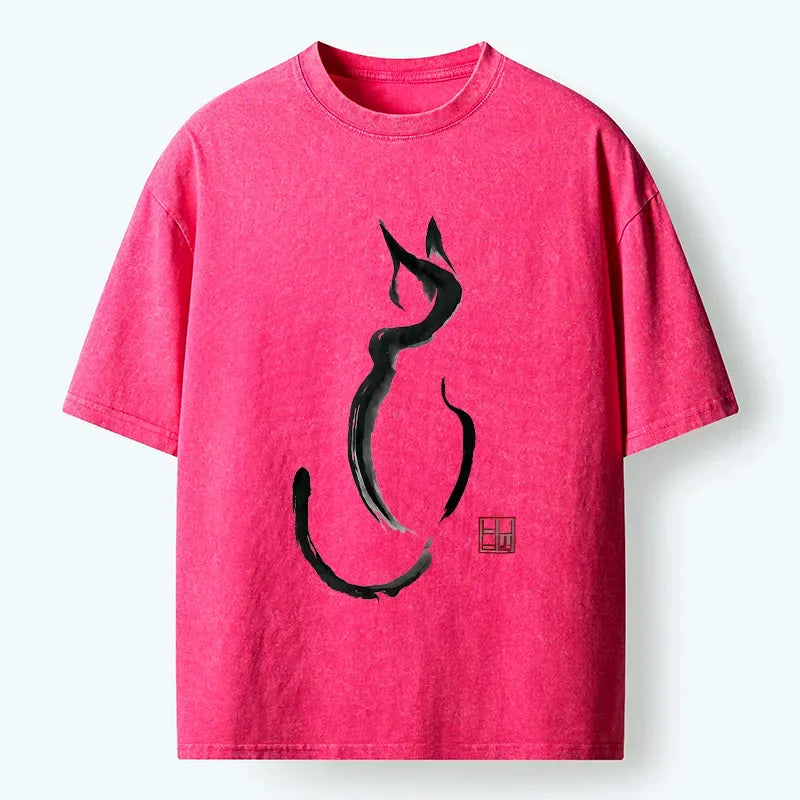 vintage cat t-shirt for daily wear