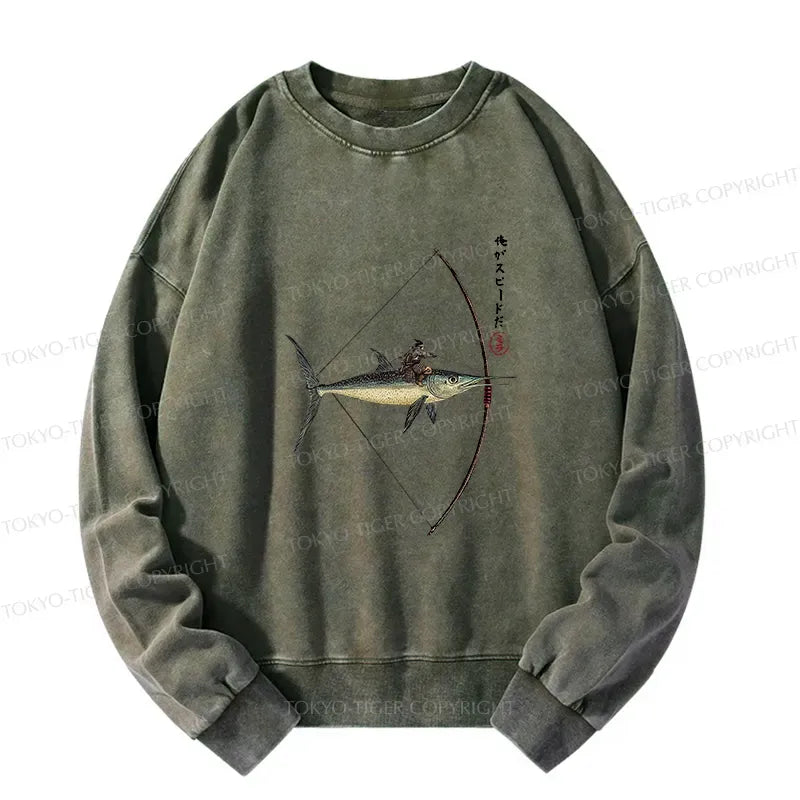Japanese Washed Sweatshirt for Men