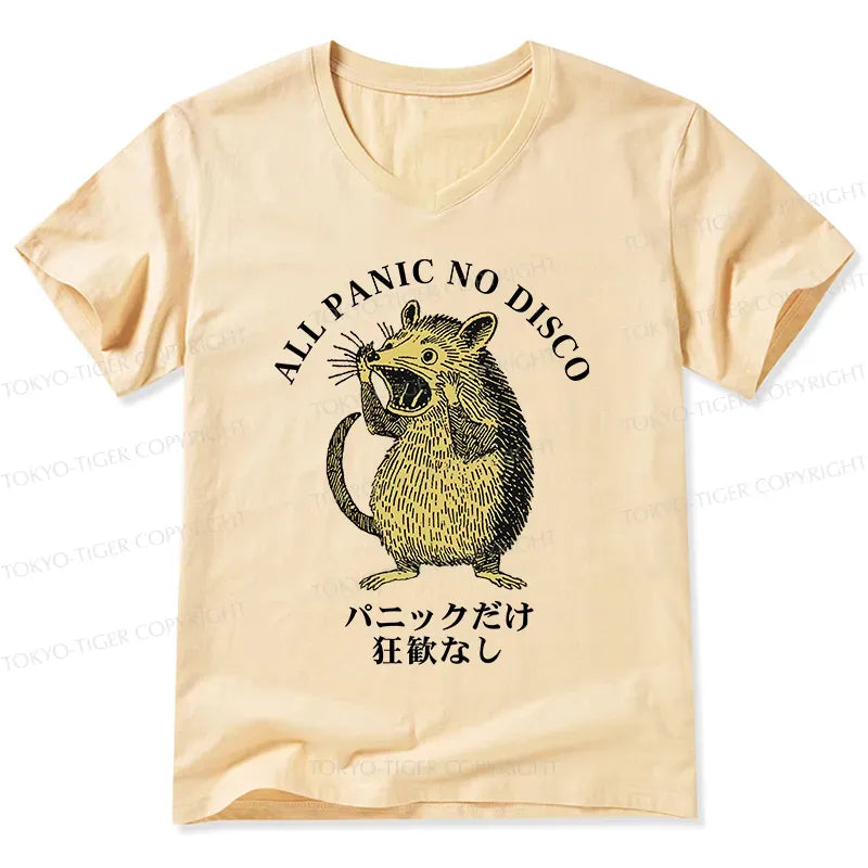 Kyoto-Lion All Panic No Disco V-Neck Classic T-Shirt