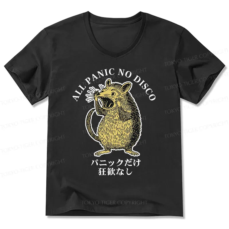 kyoto-lion v-neck t-shirt for daily wear