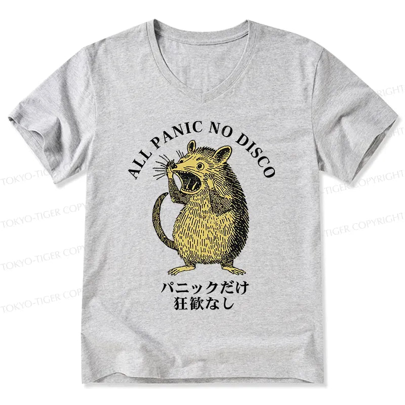 Kyoto-Lion All Panic No Disco V-Neck Classic T-Shirt