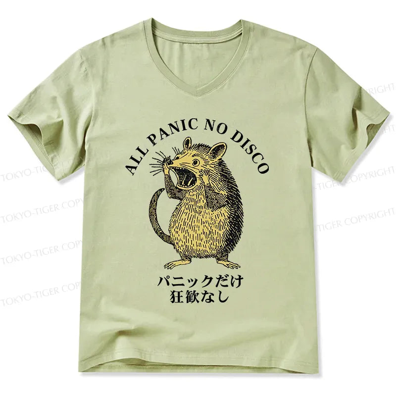 kyoto-lion v-neck t-shirt for daily wear