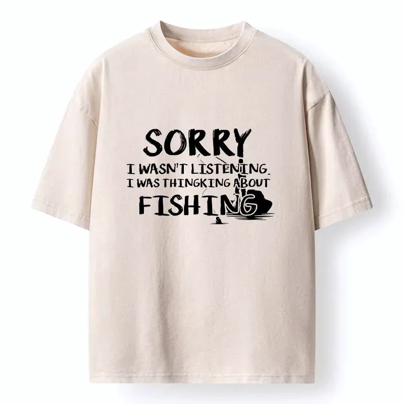 Kyoto-Lion Washed T-Shirt for Beach Vacation