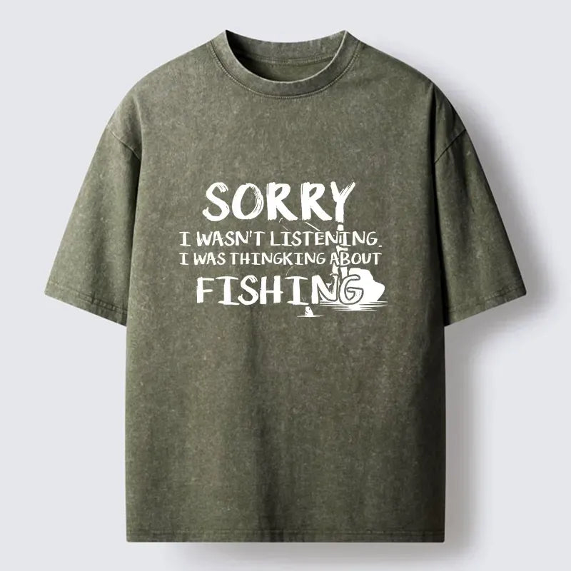 Kyoto-Lion Washed T-Shirt for Beach Vacation