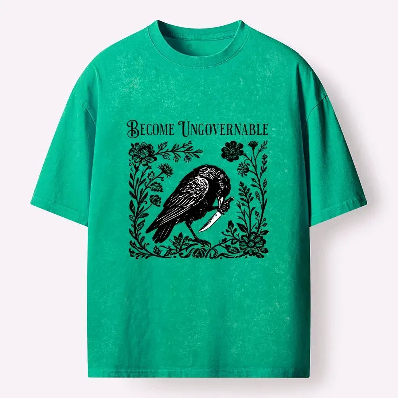 Vintage Knife Floral T-Shirt Free Shipping