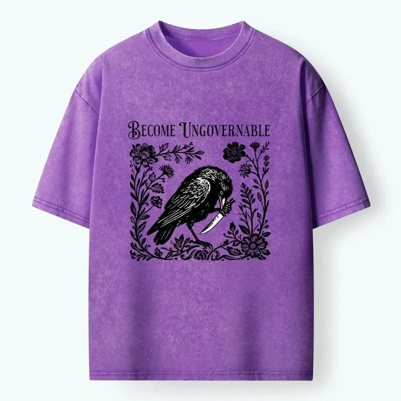 Vintage Knife Floral T-Shirt Free Shipping